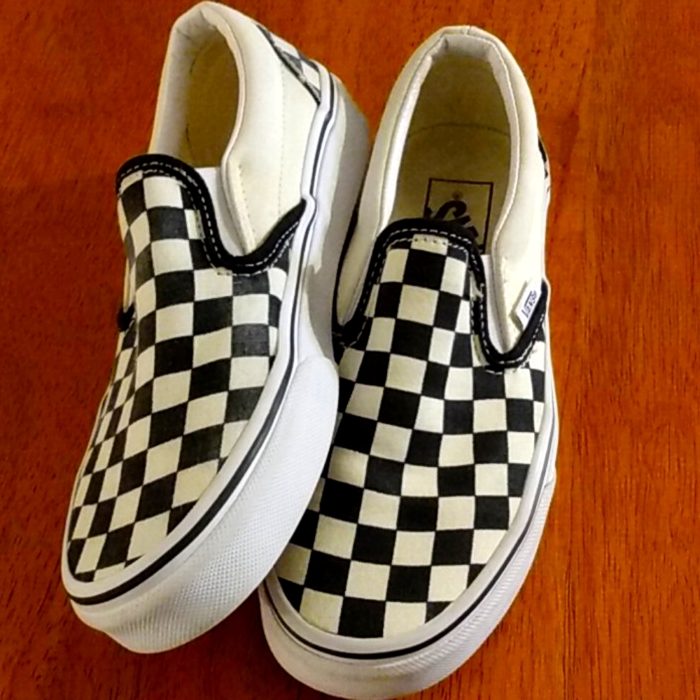 Classic Vans Black & White Checkerboard Sneaker - Picture 2 of 8